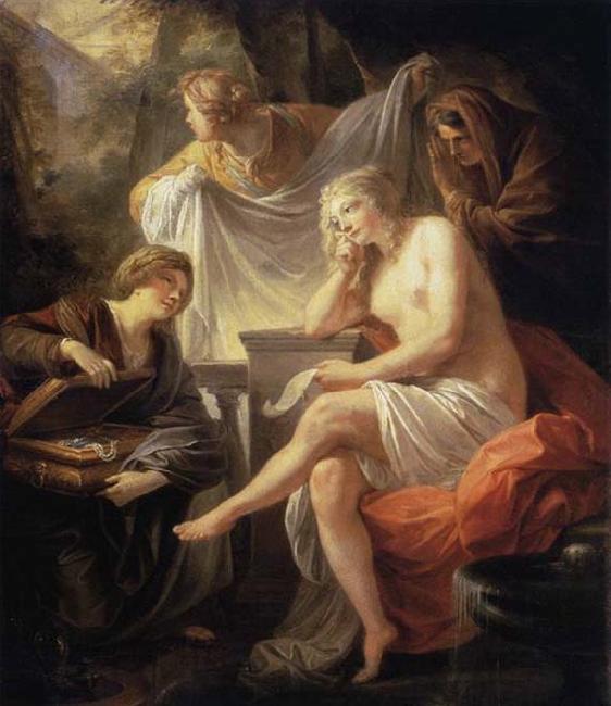 Friedrich Heinrich Fuger Bathsheba at the Bath France oil painting art